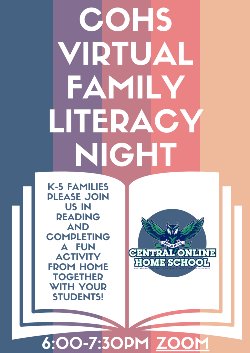 K-5 Families please join us in reading and completing a fun activity from home together with your students!